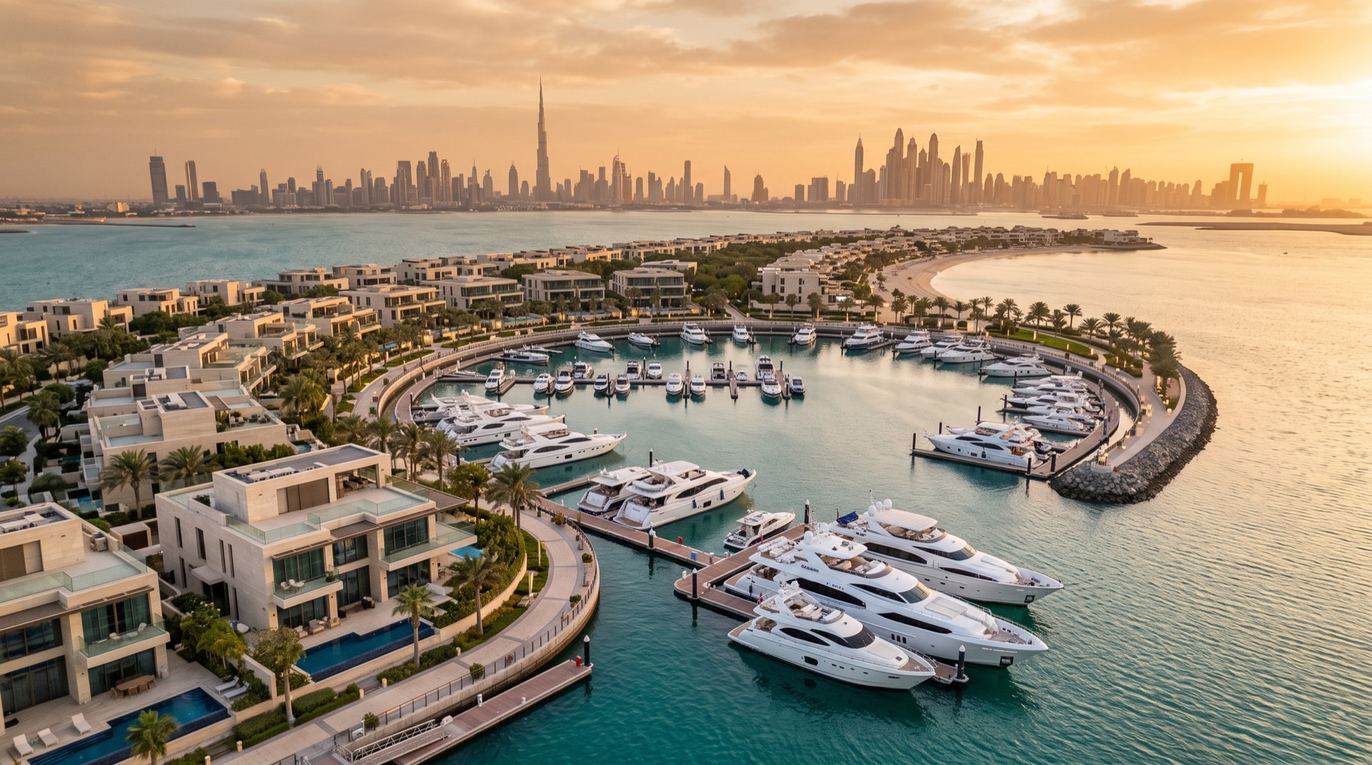 Private island harbour and waterfront residences